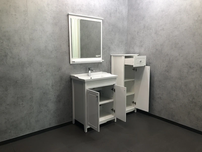 Шкаф полупенал Comforty Тбилиси 40 00003132633 Белый глянец МДФ / ЛДСП
