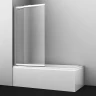 Шторка на ванну WasserKRAFT Main 100 41S02-100L Matt glass Fixed профиль Хром стекло матовое
