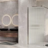 Душевая перегородка WasserKRAFT Rur 90 30W39BN-FL профиль цвет Никель стекло рифленое
