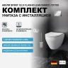 Комплект унитаза с инсталляцией AM.PM Spirit V2.0 FlashClean IS49051.701700 с сиденьем Микролифт и клавишей смыва Хром фарфор подвесной
