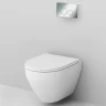Комплект унитаза с инсталляцией AM.PM Spirit V2.0 FlashClean IS49051.701700 с сиденьем Микролифт и клавишей смыва Хром фарфор подвесной