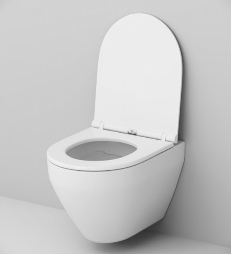 Комплект унитаза с инсталляцией AM.PM Spirit V2.0 FlashClean IS49051.701700 с сиденьем Микролифт и клавишей смыва Хром фарфор подвесной