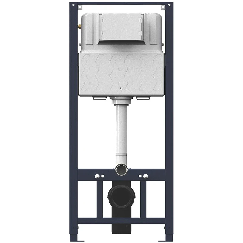 Комплект унитаза с инсталляцией AM.PM Spirit V2.0 FlashClean IS49051.701700 с сиденьем Микролифт и клавишей смыва Хром фарфор подвесной