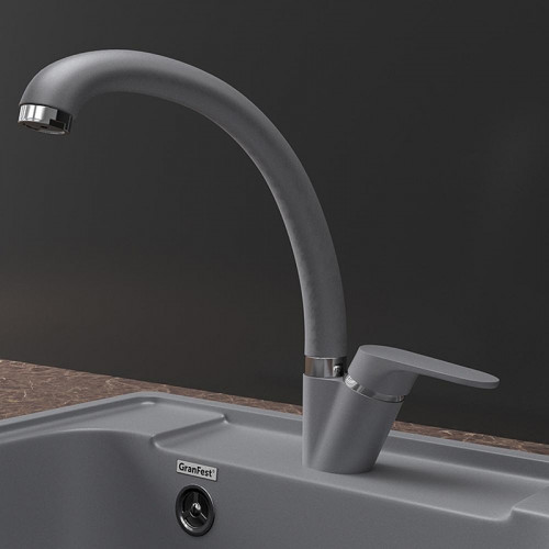 Смеситель для кухни GranFest Z-3323 цвет Темно-серый
