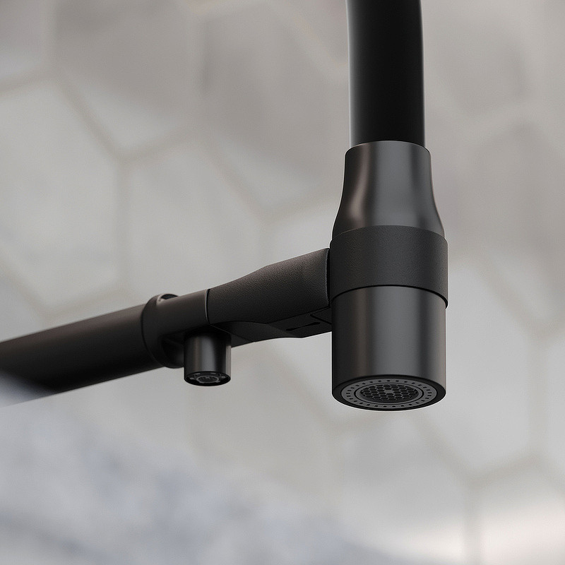 Смеситель для кухни Sancos Garda SC4009MB Черный матовый латунь