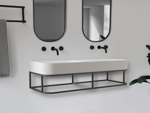 Консоль с раковиной Abber Stein 120 AS2646 Черная