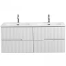 Тумба под раковину Cezares Duet-N 120 DUET-N-1200-4C-SO-2-BL подвесная Bianco Lucido МДФ / ЛДСП
