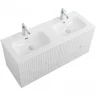 Тумба под раковину Cezares Duet-N 120 DUET-N-1200-4C-SO-2-BL подвесная Bianco Lucido МДФ / ЛДСП