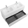 Тумба под раковину Cezares Duet-N 120 DUET-N-1200-4C-SO-2-BL подвесная Bianco Lucido МДФ / ЛДСП