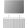 Тумба под раковину Cezares Duet-N 120 DUET-N-1200-4C-SO-2-BL подвесная Bianco Lucido МДФ / ЛДСП