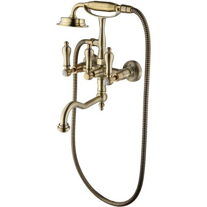 Смеситель для ванны Caprigo Adria-Classic Metal Edition 03M-510-vot Бронза латунь на стену