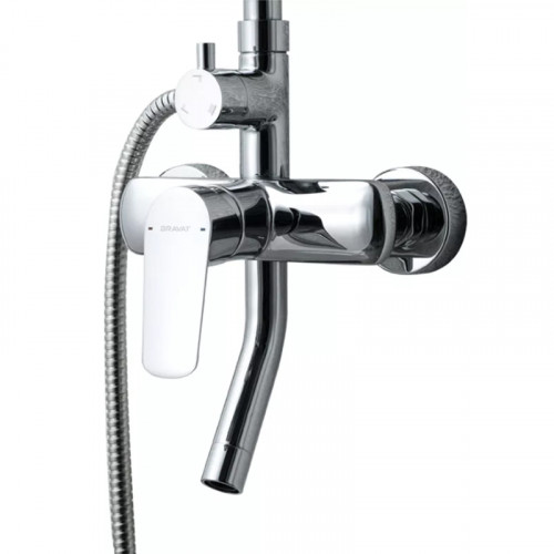 Душевая система Bravat Rhein F6429564CP-A-ENG Хром латунь на стену