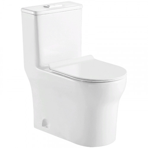 Унитаз моноблок Azario Sinto AZ-1098 с бачком и сиденьем Микролифт фарфор напольный