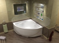 Акриловая ванна Bas Империал 150x150 В 00012 без гидромассажа