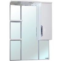 Зеркало со шкафом Bellezza Лагуна 75 4612112001019 с подсветкой R Белое МДФ / ЛДСП, стекло