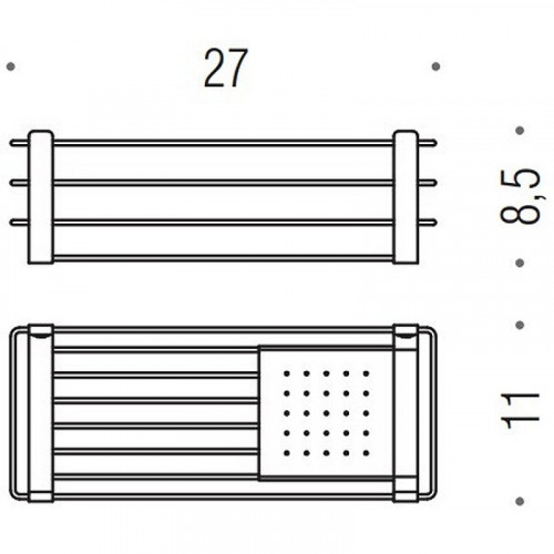 Полка корзина Colombo Design Angolare B9632.NM Черный матовый