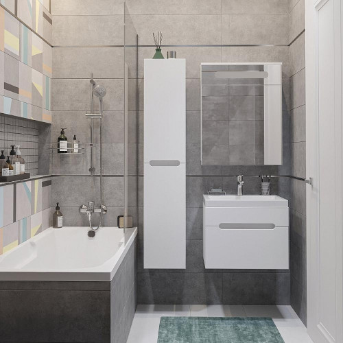 Комплект мебели для ванной DIWO Коломна 60 подвесной цвет Белый