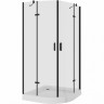 Душевой уголок Niagara Nova NG-6815-08 BLACK 90х90 профиль Черный стекло прозрачное