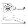 Ручной душ Toto Showers TBW02015E1A цвет Хром