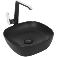 Раковина-чаша WeltWasser Elbach 2184 MB 37 10000004527 Черная матовая фаянс накладная