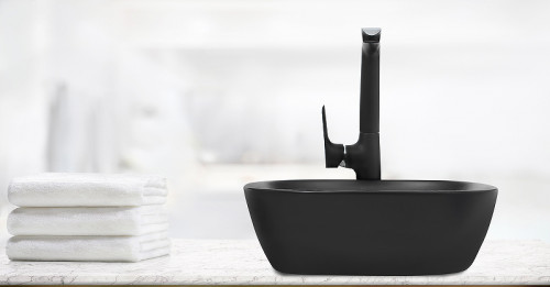 Раковина-чаша WeltWasser Elbach 2184 MB 37 10000004527 Черная матовая фаянс накладная