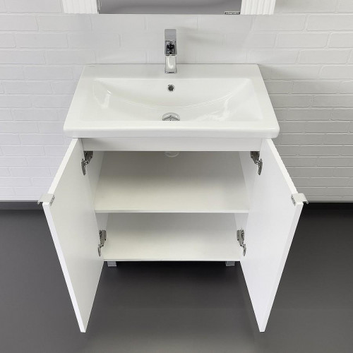 Тумба с раковиной Comforty Лима 70 00-00004892 Белая матовая
