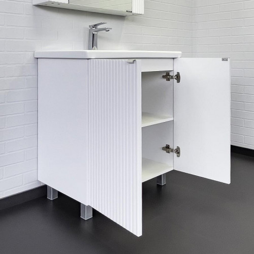 Тумба с раковиной Comforty Лима 70 00-00004892 Белая матовая