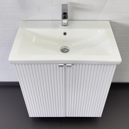 Тумба с раковиной Comforty Лима 70 00-00004892 Белая матовая