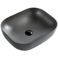 Раковина-чаша BelBagno 50 BB1302-H311 Серая матовая фаянс накладная