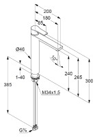 Смеситель для раковины Kludi Zenta SL 482560565 Хром латунь