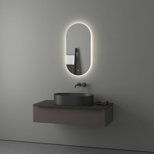 Зеркало Evoform Ledshine 40х80 BY 2688 с подсветкой 16,5 W - сенсорный выключатель - нейтральный белый свет