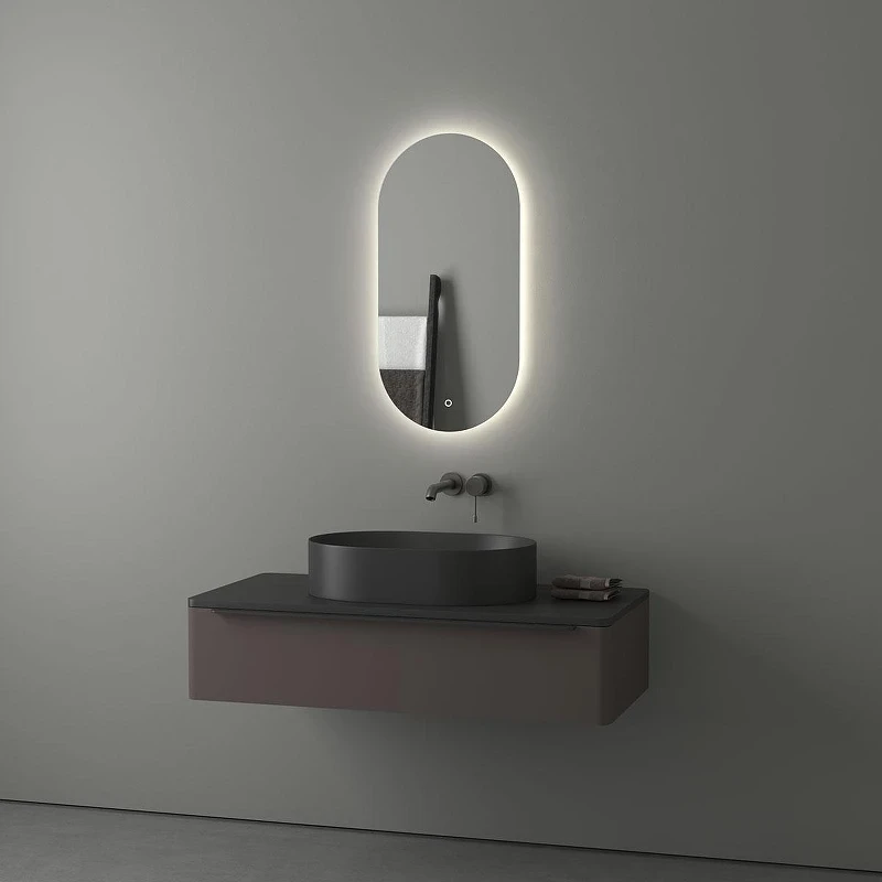 Зеркало Evoform Ledshine 40х80 BY 2688 с подсветкой 16,5 W - сенсорный выключатель - нейтральный белый свет