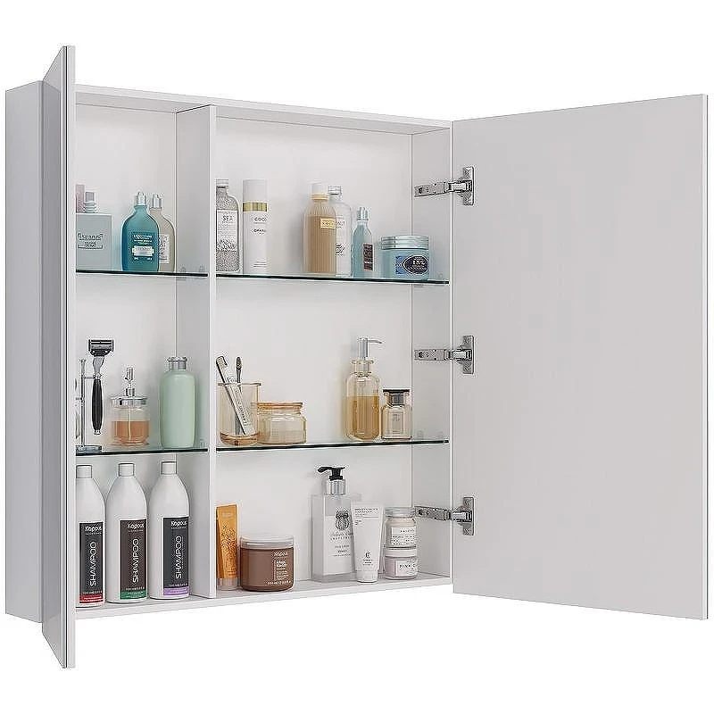 Зеркальный шкаф Lemark Universal 80 LM80ZS-U Белый глянец