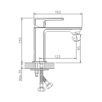 Смеситель для раковины Haiba HB10176 Хром