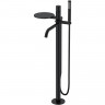 Смеситель для ванны Boheme Stick 129-BB.4 Черный матовый латунь на пол