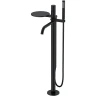 Смеситель для ванны Boheme Stick 129-BB.4 Черный матовый латунь на пол