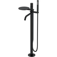 Смеситель для ванны Boheme Stick 129-BB.4 Черный матовый латунь на пол