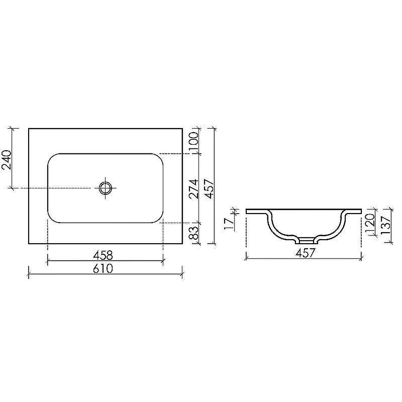 Раковина Ceramicanova Grace 60 CN7011MBwx Черная матовая