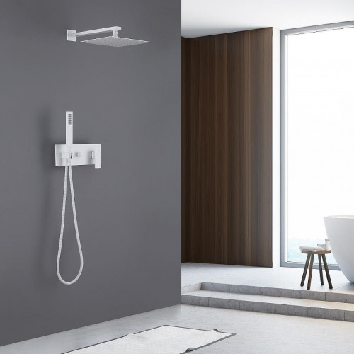 Душевая система Abber Daheim AF8218W цвет Белая матовая