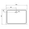 Душевой поддон из стеклокомпозита Cezares Tray SMC 120x80 TRAY-M-AH-120/80-35-W Белый