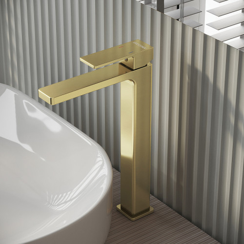 Смеситель для раковины Grossman Style 520.K35.05.320 Золото брашированное латунь