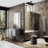 Шторка на ванну Maybah Glass MGV-80-5ш 600x1400 в широком профиле Хром матовый стекло графитовое