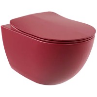 Унитаз Creavit Free FE322-11BR00E-0000 подвесной Берри матовый без сиденья фарфор подвесной
