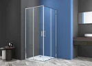 Душевой уголок CeramaLux 90х90 CL902-90 профиль цвет Хром стекло прозрачное