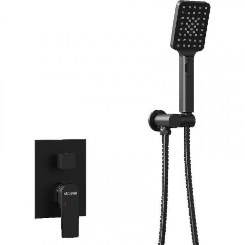 Душевая система Grossman Classic 501.K35.04.210 Черная матовая