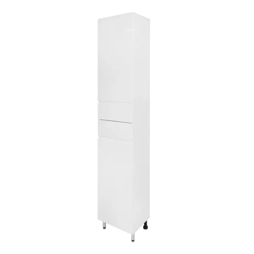 Шкаф пенал Azario Эстима 35 L CS00094554 цвет Белый глянцевый