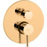 Смеситель для душа Paffoni Light LIG018HG Медовое золото встраиваемый