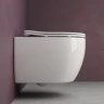 Комплект унитаза Ceramicanova Play CN3001 с инсталляцией Berges Novum L5 040215 с сиденьем Микролифт и Черной матовой клавишей смыва фаянс подвесной