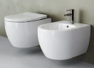 Комплект унитаза Ceramicanova Play CN3001 с инсталляцией Berges Novum L5 040215 с сиденьем Микролифт и Черной матовой клавишей смыва фаянс подвесной