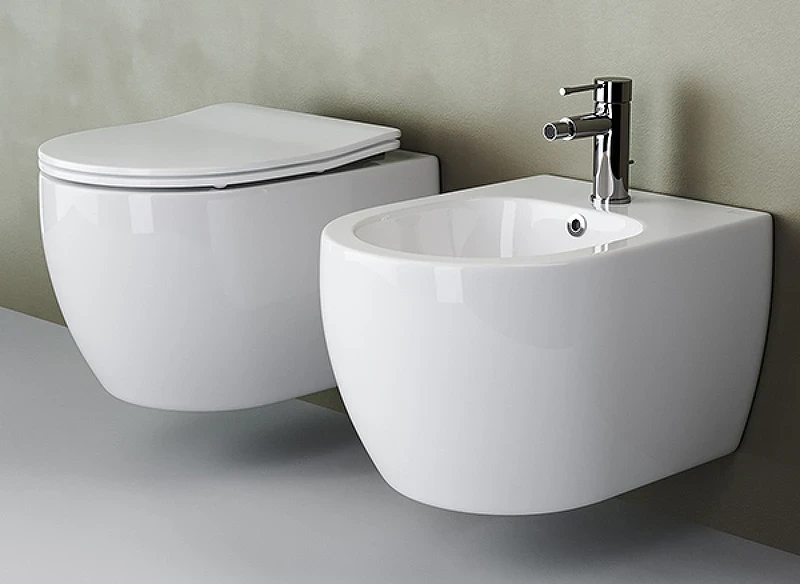 Комплект унитаза Ceramicanova Play CN3001 с инсталляцией Berges Novum L5 040215 с сиденьем Микролифт и Черной матовой клавишей смыва фаянс подвесной